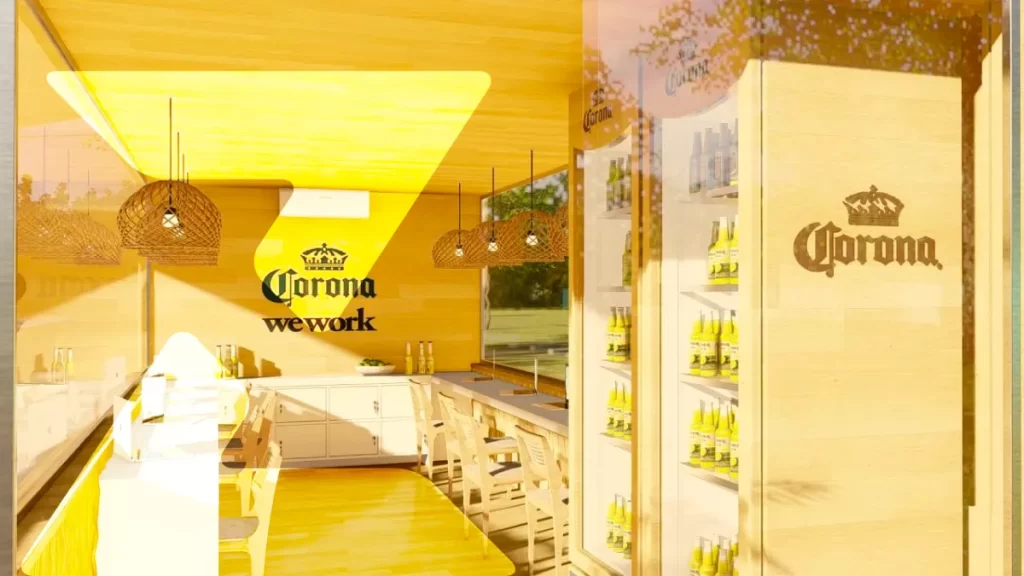 WeWork e Corona criam contâiner-escritório no Pq. do Ibirapuera