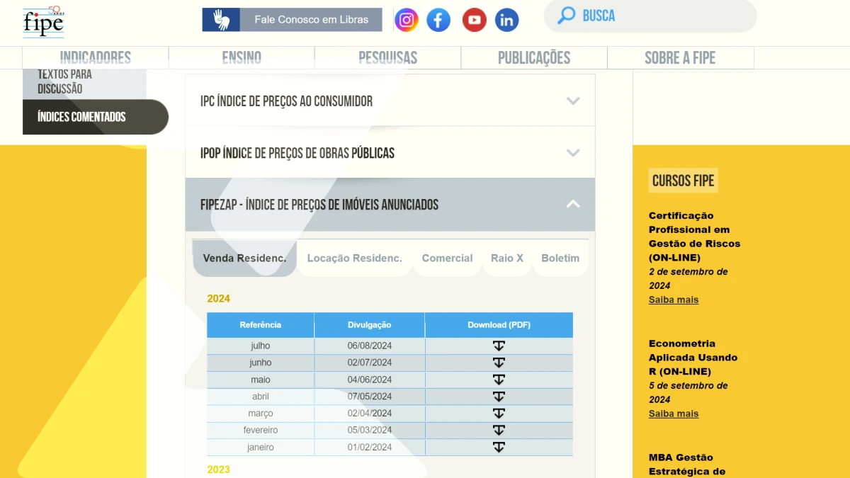 Preços de imóveis residenciais têm maior alta em 10 anos, segundo o FipeZAP